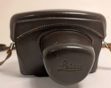 Leica Leitz brown leather ever ready case ERC M2 M3 M4 1/4"