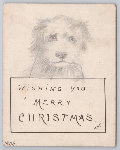 Postcard antique christmas - antique,