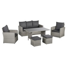 7-Seater Rattan Garden Set