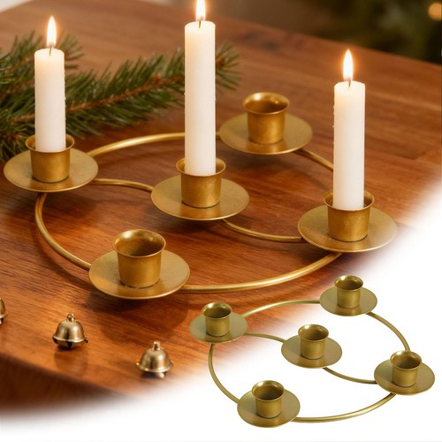 Christmas advent candle holder - candle,