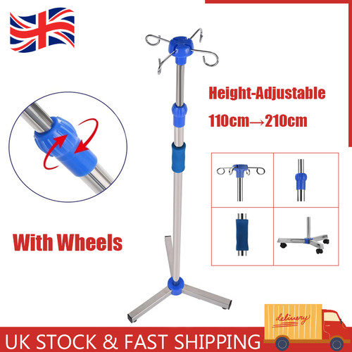 Hook pole adjustable drip - pole,