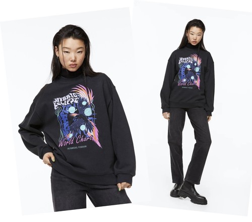 Oversized graphic jumper - graphic,