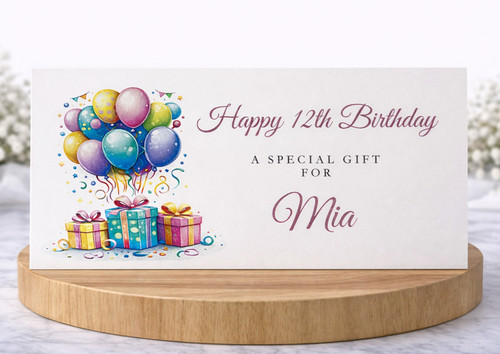 Birthday money wallet with - money,