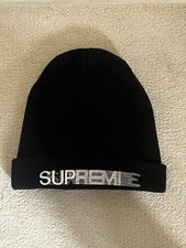 Black supreme Motion Blur Beanie