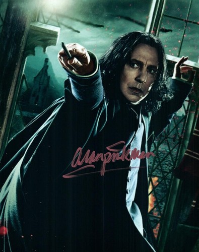 Alan rickman signed 8x10 - rickman, photo