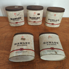 1970's Vintage Retro HAMLET MILD CIGARS - EMPTY 3 SIDED TIN Benson & Hedges 14cm