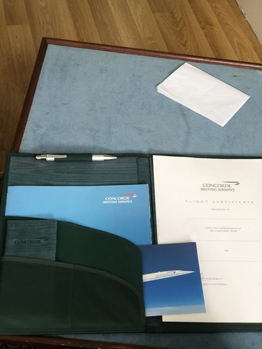 Concorde flight certificate - ba,