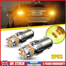 2Pcs 1156 LED Amber Yellow