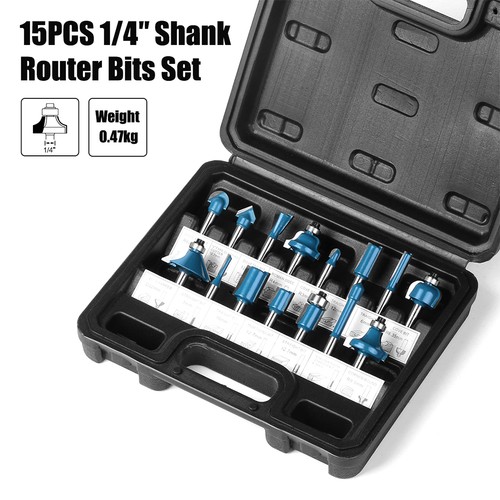 15pcs inch shank router - shank,