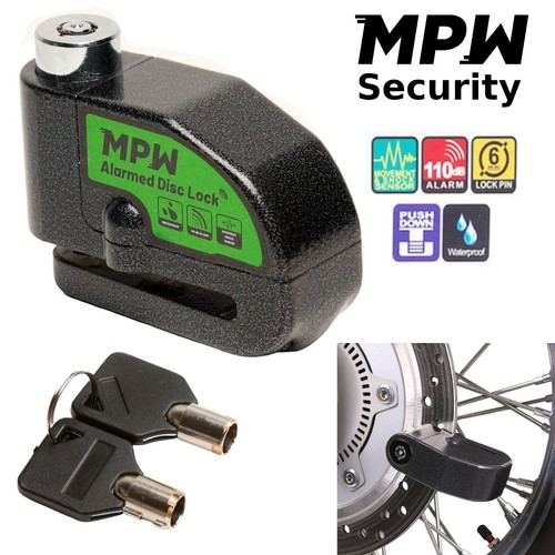Motorcycle alarm disc - motorcycle, lock