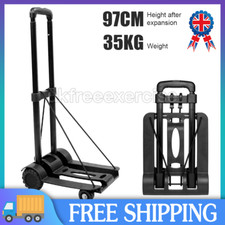 Heavy Duty Folding Lightweight Hand Sack Trolley Cart Wheel Truck Barrow UK
