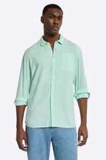 Nautica Barias Mens Long Sleeve Shirt Peppermint
