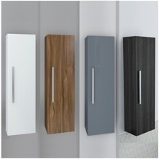 Modern Bathroom Furniture 1200mm Tall Unit Cabinet Storage Wall Hung Soft Close