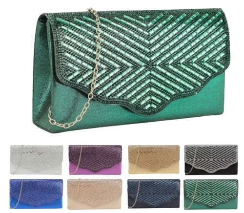 Women diamante clutch - diamante, bag