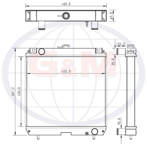 Radiator for hanix mini - hanix,