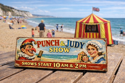 Punch judy sign vintage - punch, &