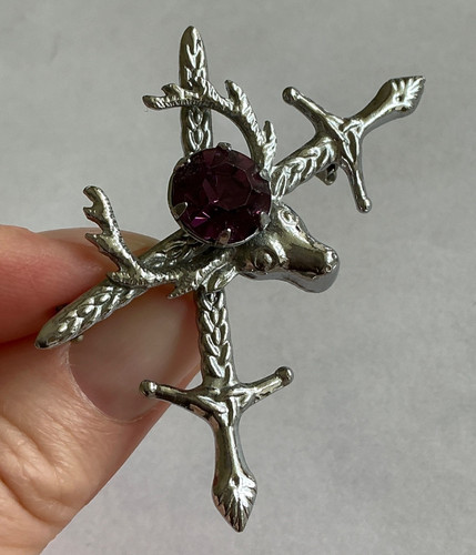 Vintage celtic brooch - celtic,