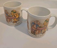 Vintage Avon Honey Bear 2 Mug Set **Special Friend Mug**