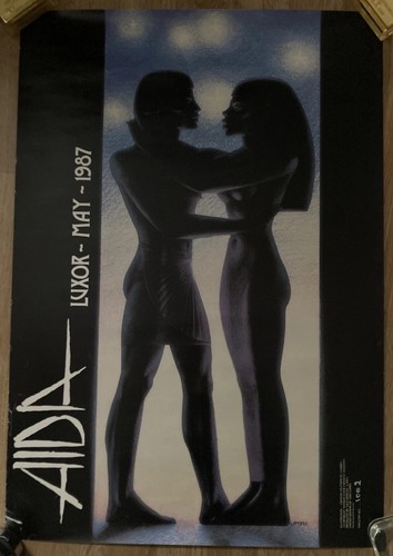 Vintage 1987 aida opera - opera, poster