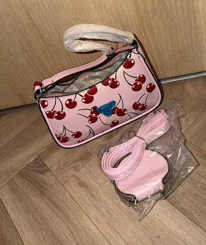 Pink cherry print - pink,
