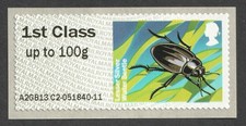 2013 1st up to 100g. Lesser Silver Water Beetle, Freshwater Life Post & Go UM