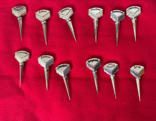 12pc silver polished metal - silver,
