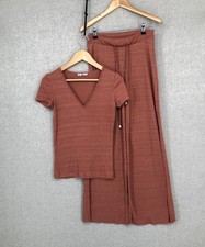 Zara Trouser Set Small Brown