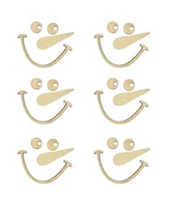 6 x Wooden Snowman Face Blank