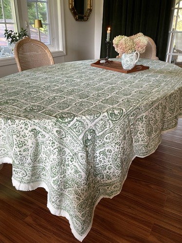 Vtg hand block - hand, paisley