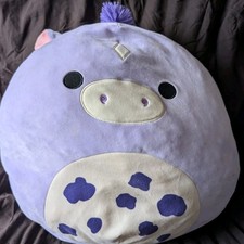 Squishmallows Meadow The Purple Pony Horse Large Jumbo 16" Soft Plush Toy VGC
