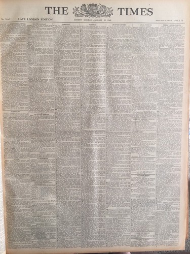 The times newspaper 3rd - times,