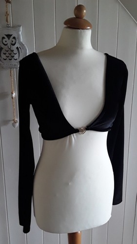 Ladies size black velvet - size,
