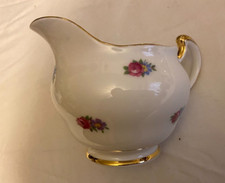 Crown Regent, vintage small Floral Bone China Milk Jug
