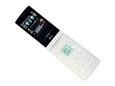 LG Wine Smart Android D486 Flip Button Touch Mobile Phone Unlocked 4 GB Blue