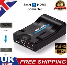 SCART To HDMI Converter Adapter Composite Video Audio Adaptor SKYBOX DVD 1080P
