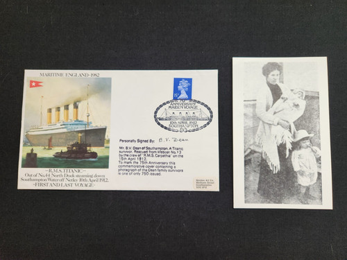 Fdc titanic 1982 70th - -,