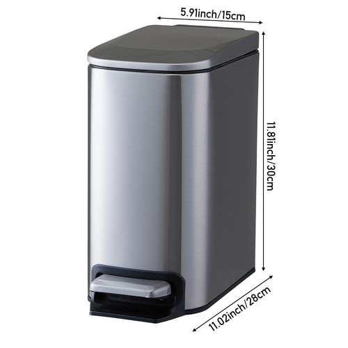 Pedal bin stainless steel - bin,