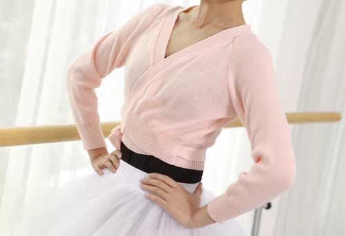 Ballet dance wrap sweater long - ballet,