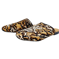 Next signature leopard print mules shoes UK5 EU38  slip on sandal animal print