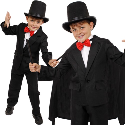 Child magician costume black - magician,