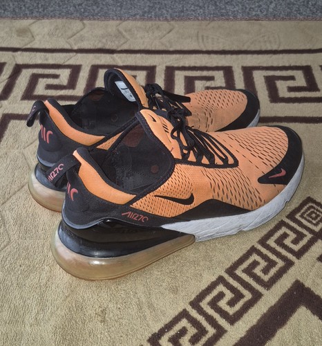Orange nike air max 270s - air,
