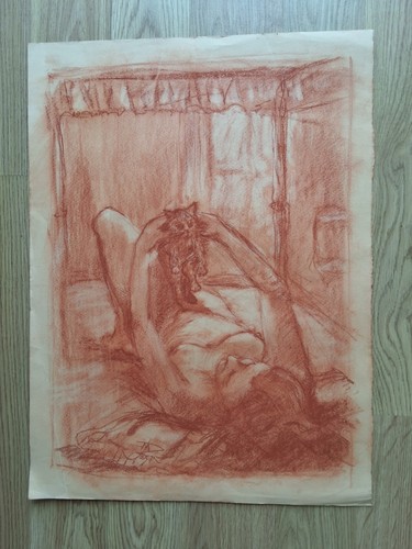 Nude sketch dunford 1976 - sketch,