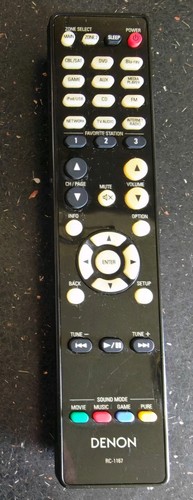 Denon remote control - control, rc-1167