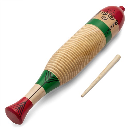 Tiger wooden fish guiro - wooden,