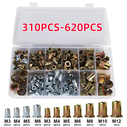 310pc m12 mixed rivnuts - m3-m12,