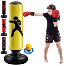 Kids 155cm Inflatable Punching Bag Freestanding Boxing Kickboxing Training Set