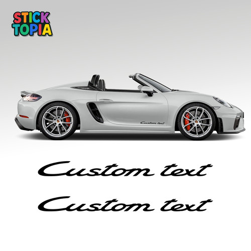 Porsche 718 spyder side stripe - porsche,