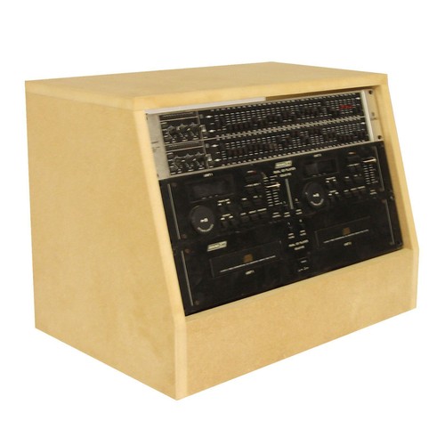 Inch angled desktop rack - 19,