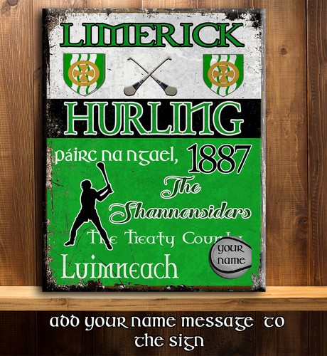 Personalised limerick hurling - personalised,