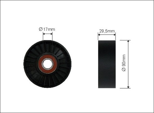 New deflection guide pulley - deflection/guide,